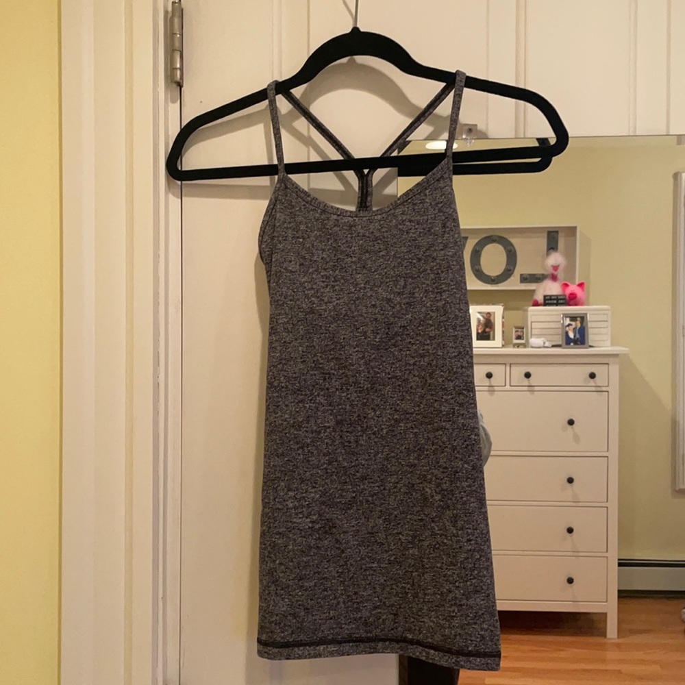 Gray marled Racerback Lululemon tank